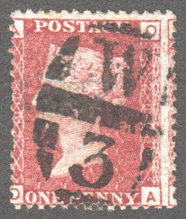 Great Britain Scott 33 Used Plate 200 - OA - Click Image to Close